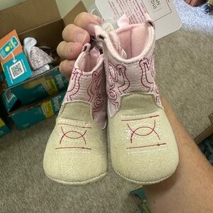 Pink and Cream Kids Shoes